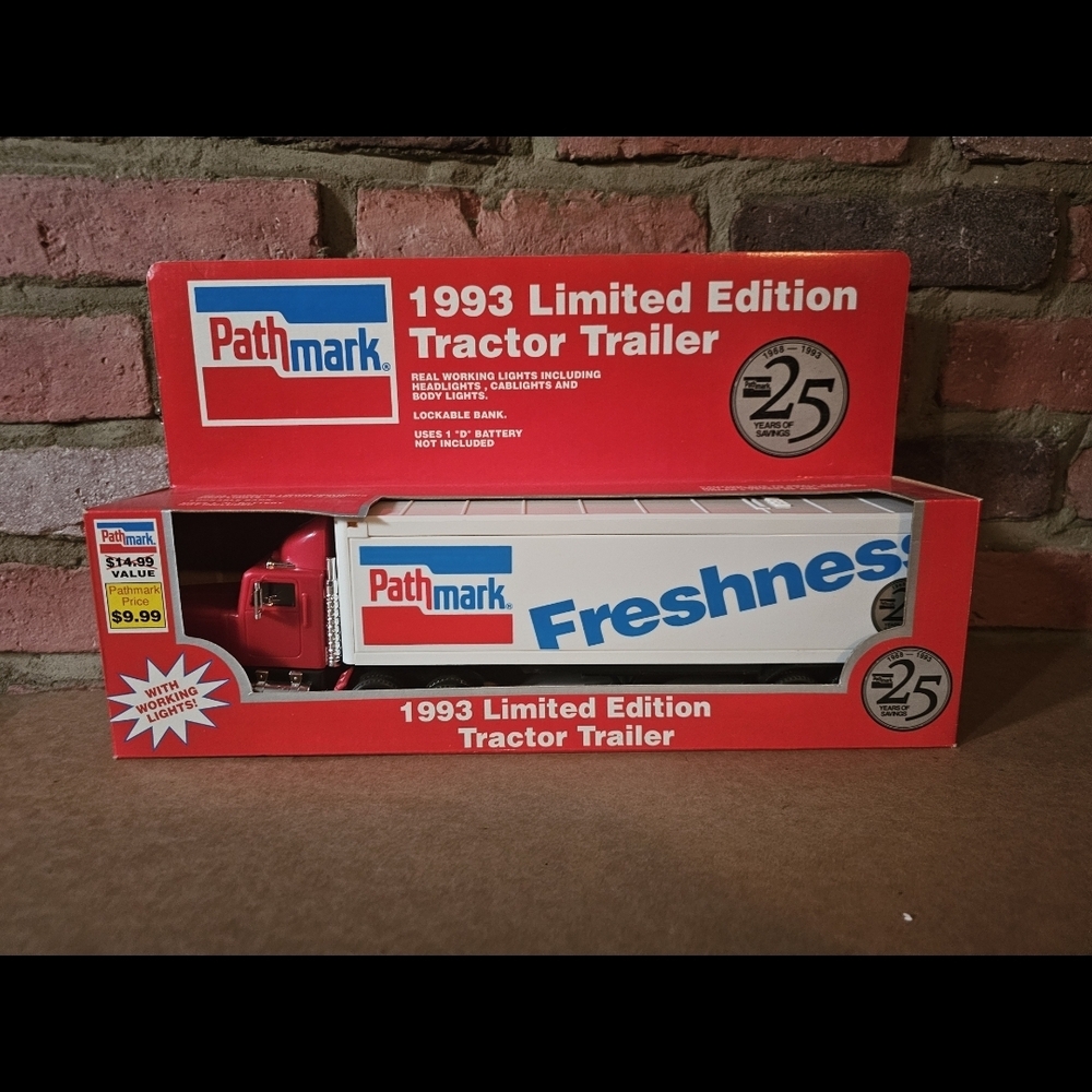 Red and White Limited Edition Tractor Trailer